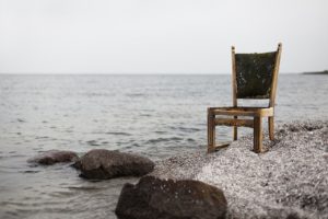 chair, beach, coast